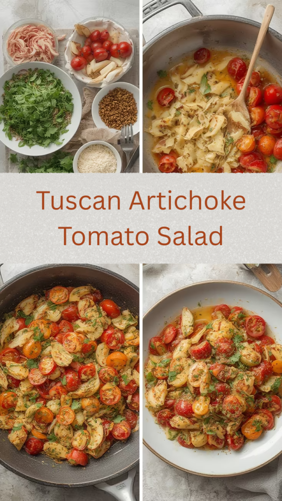 Tuscan Artichoke Tomato Salad steps