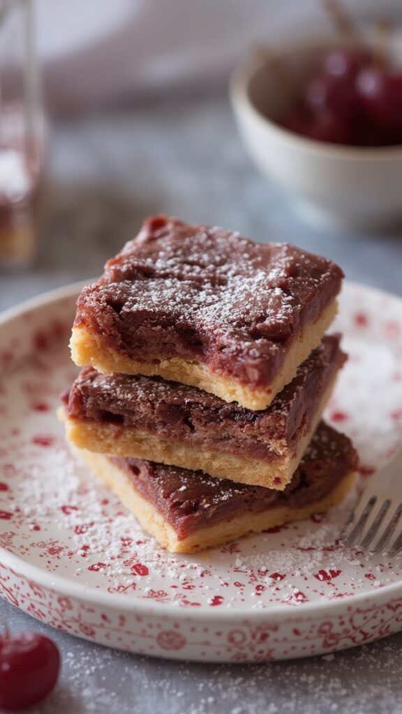 Easy recipe for New Year's cherry bars