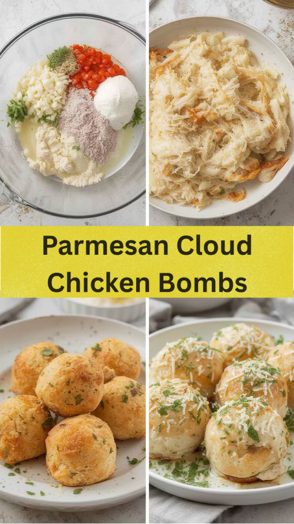Parmesan Cloud Chicken Bombs steps