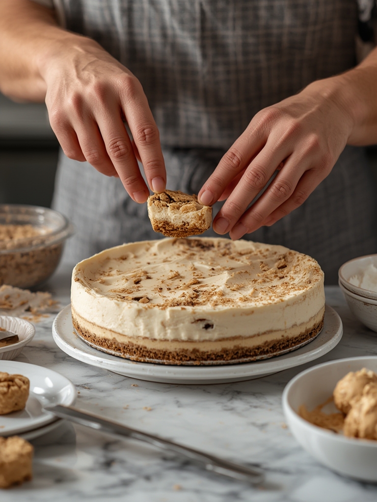Sugar Cookie Cheesecake – Creamy Layers & Cookie Dough Bites Serving