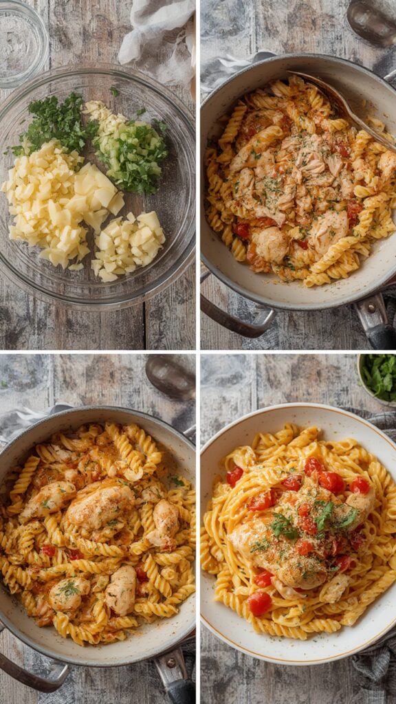 Marry Me Chicken Pasta steps