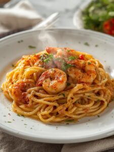 Creamy Cajun Shrimp Pasta