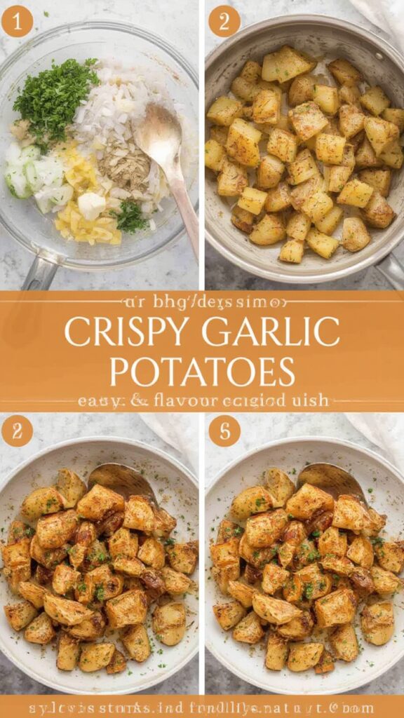 Crispy Garlic Butter Potatoes – Easy & Flavor-packed Side Dish Recipe steps