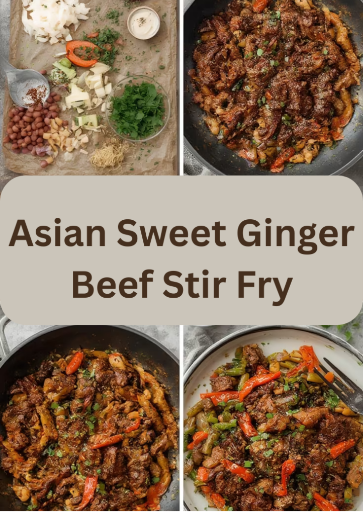 Asian Sweet Ginger Beef Stir Fry steps