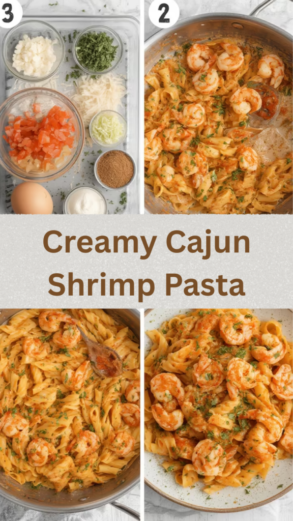 Creamy Cajun Shrimp Pasta steps